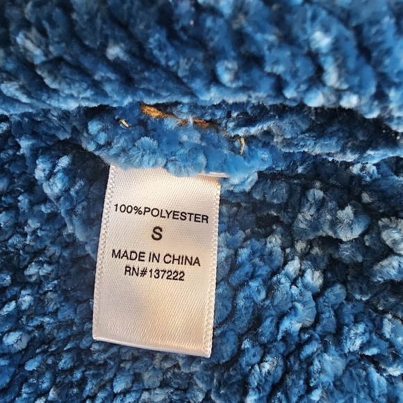 Deep Sugar SOFT Multicolor Block Chenille Sweater Size S Small - Picture 9 of 10